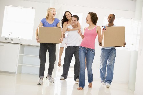 Local home moving service in Palmers Green on a residential street