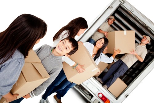 Man and van team preparing items safely for a move in Palmers Green