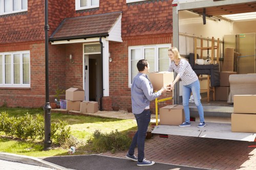 Moving team handling a flat removal in Palmers Green