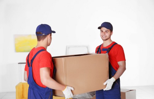 Careful loading of household furniture during a Palmers Green move