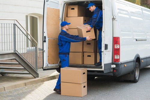 Staircase access commonly found in Palmers Green flat moves