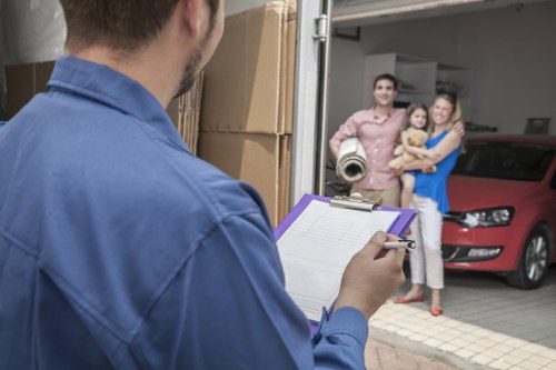 Removal van supporting a quick household move near Palmers Green