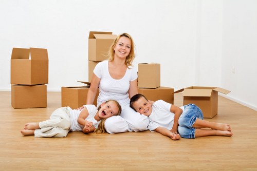 Prepared household items ready for a man and van collection in Palmers Green