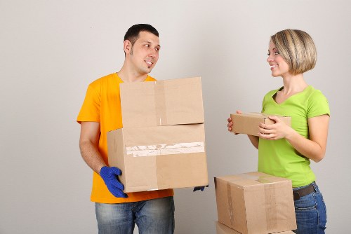 Packed moving van ready for a residential relocation